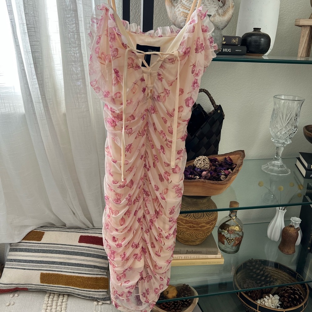 Sbetro ruched bodycon dress medium